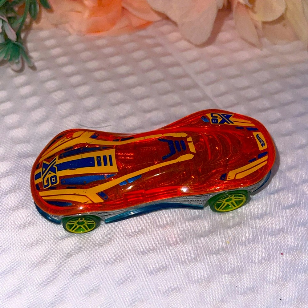 Hot Wheels Clear Speeder Orange Blue Green Car Malaysia Loose